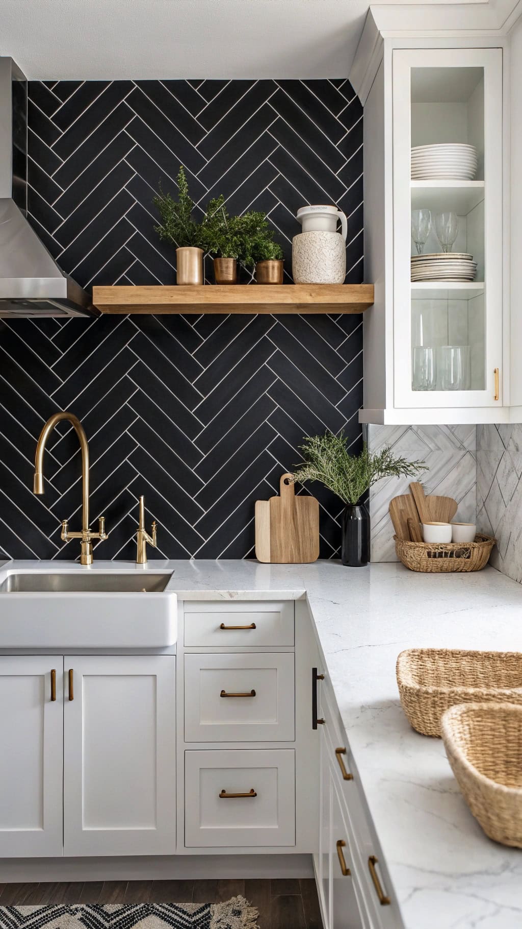 bold zigzag kitchen designs