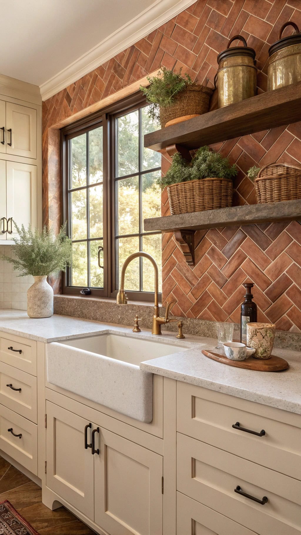 burnt sienna backsplash ideas