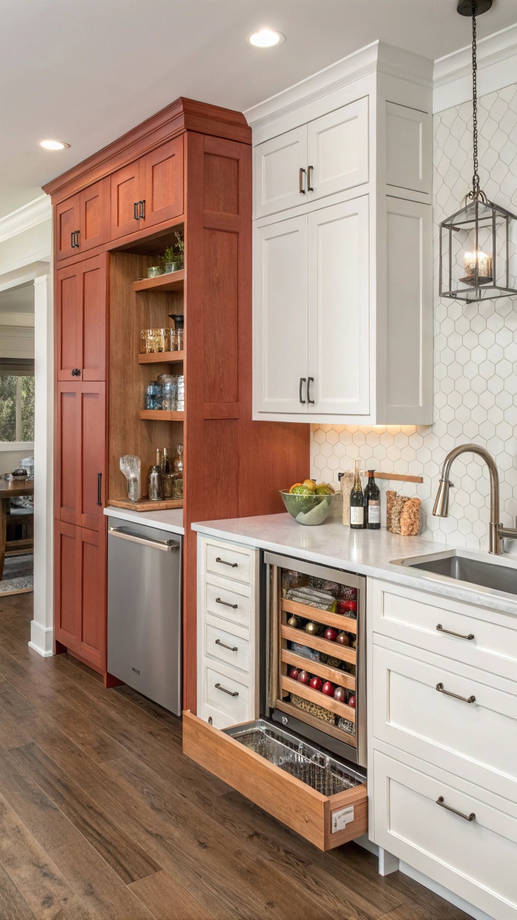 cedar pantry storage solution
