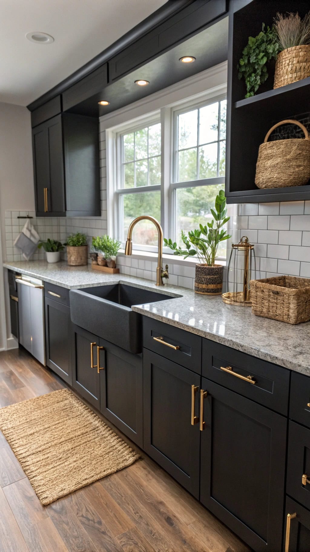 charcoal kitchen hardware options