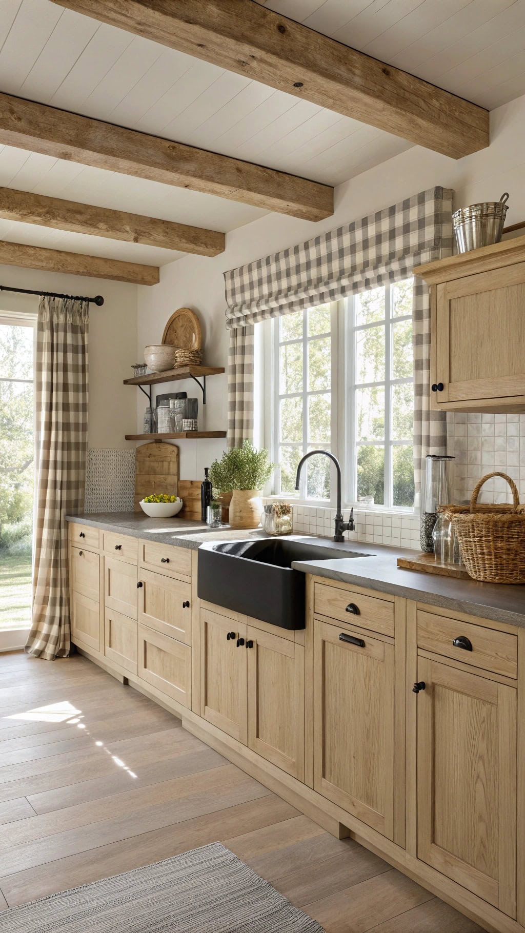 charming ash wood kitchen