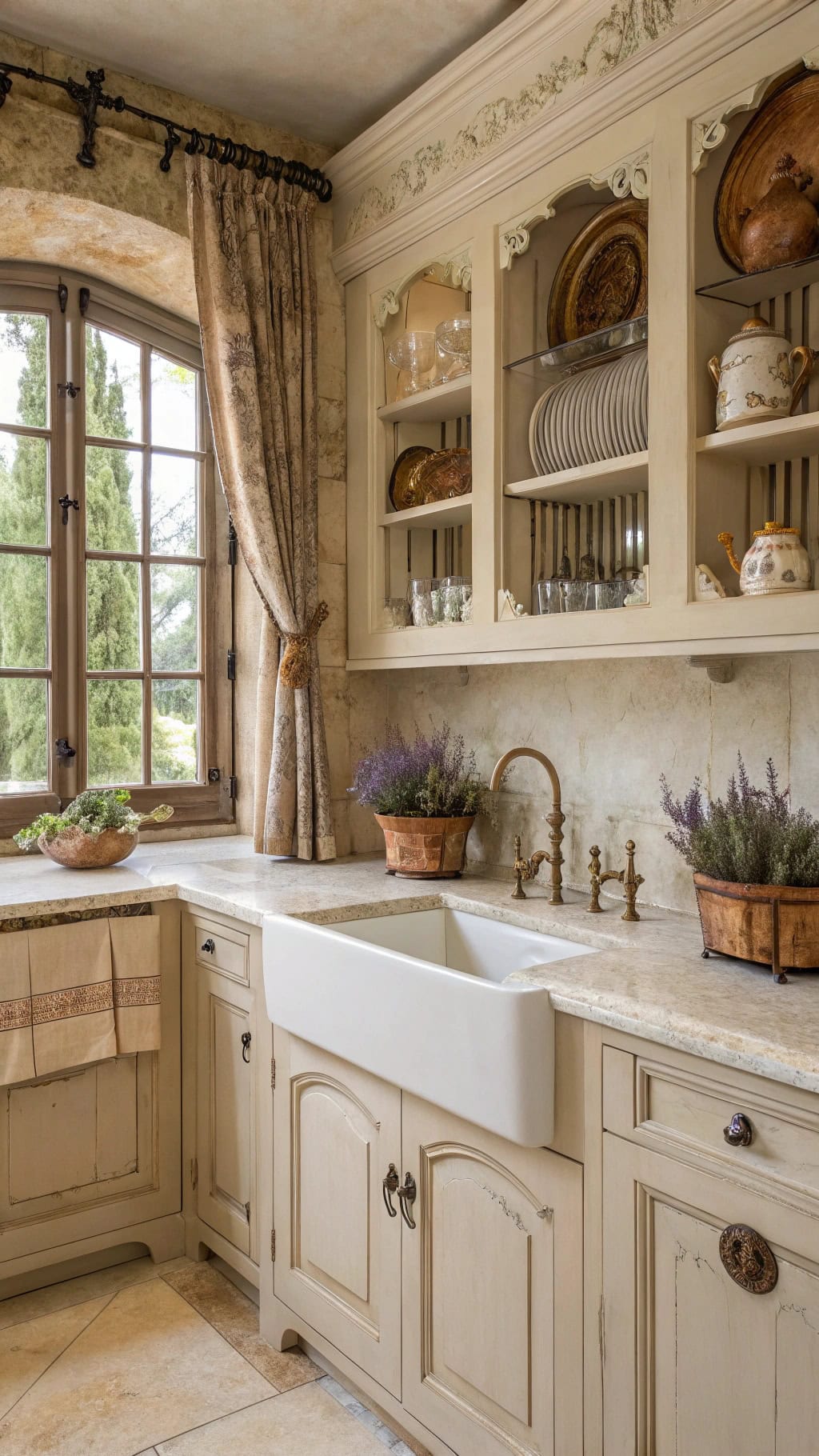 charming french provincial kitchen