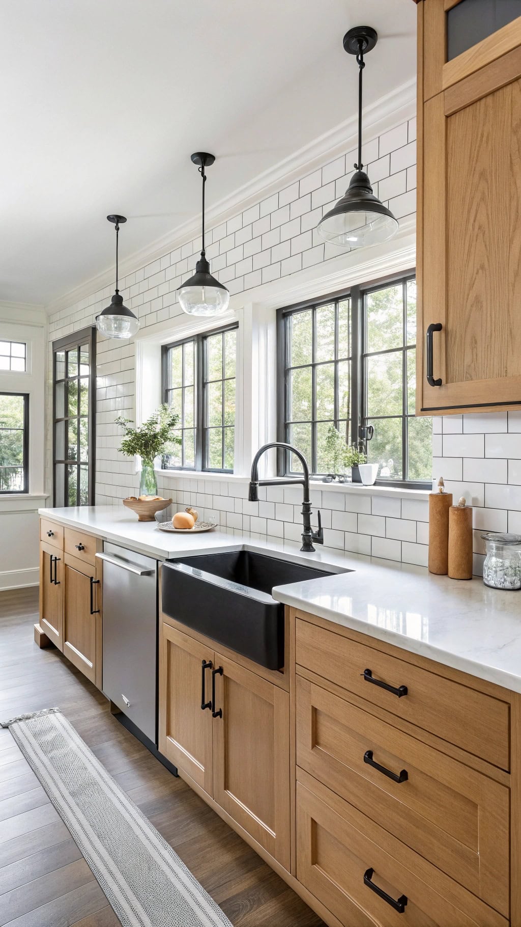 charming galley kitchen design
