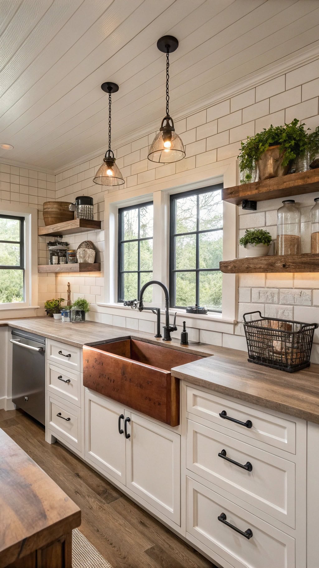 charming rustic farmhouse kitchen