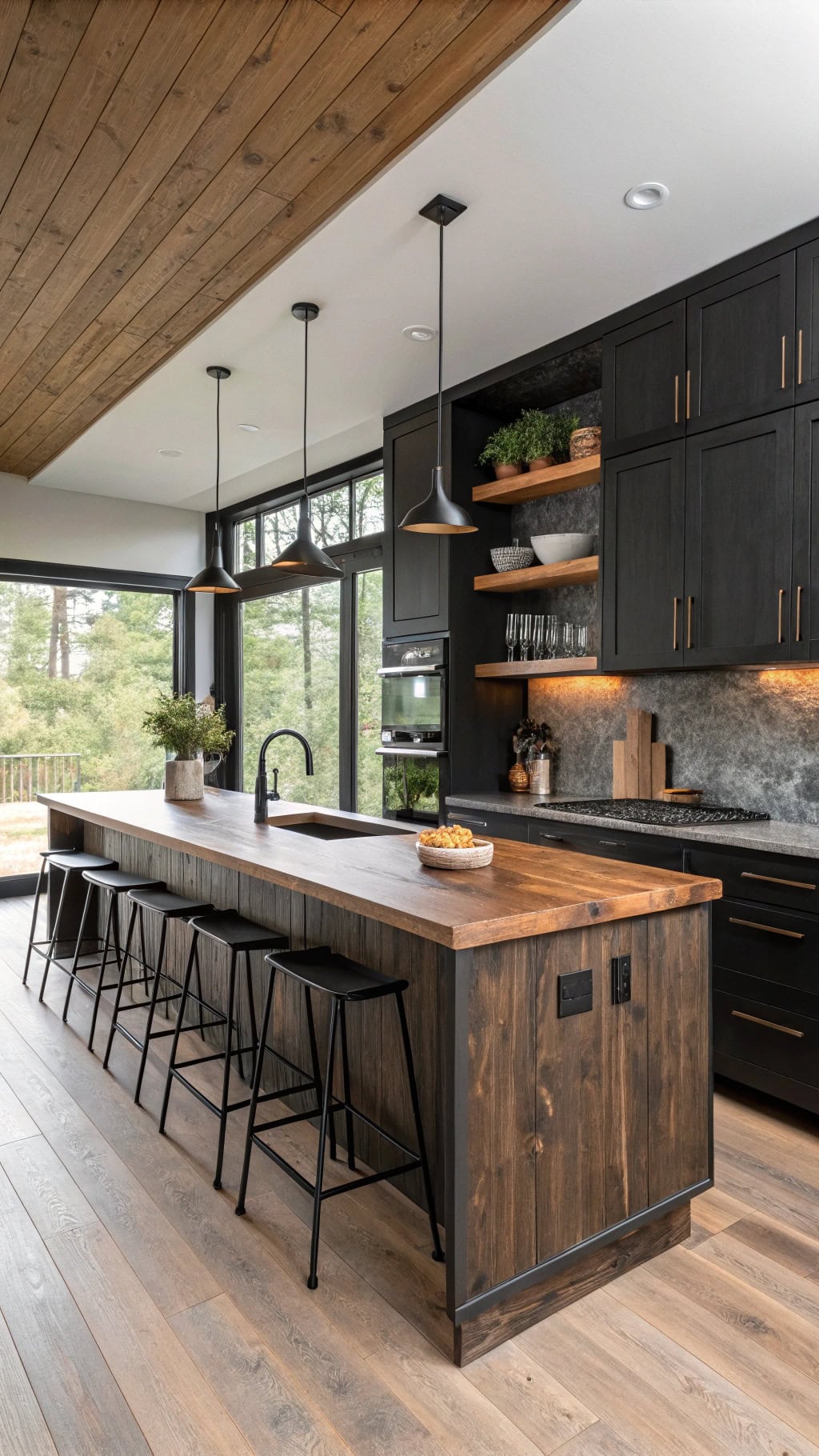 charred wood japanese elegance