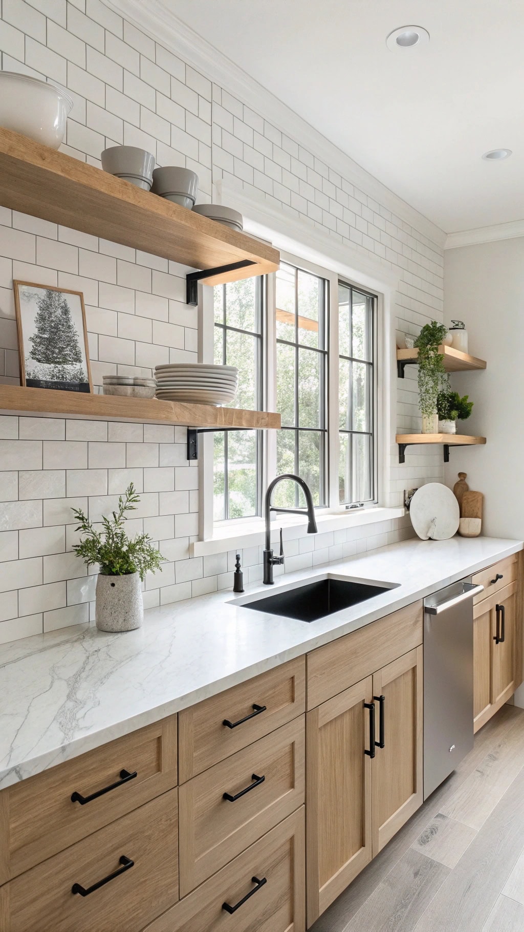 chic airy versatile shelving
