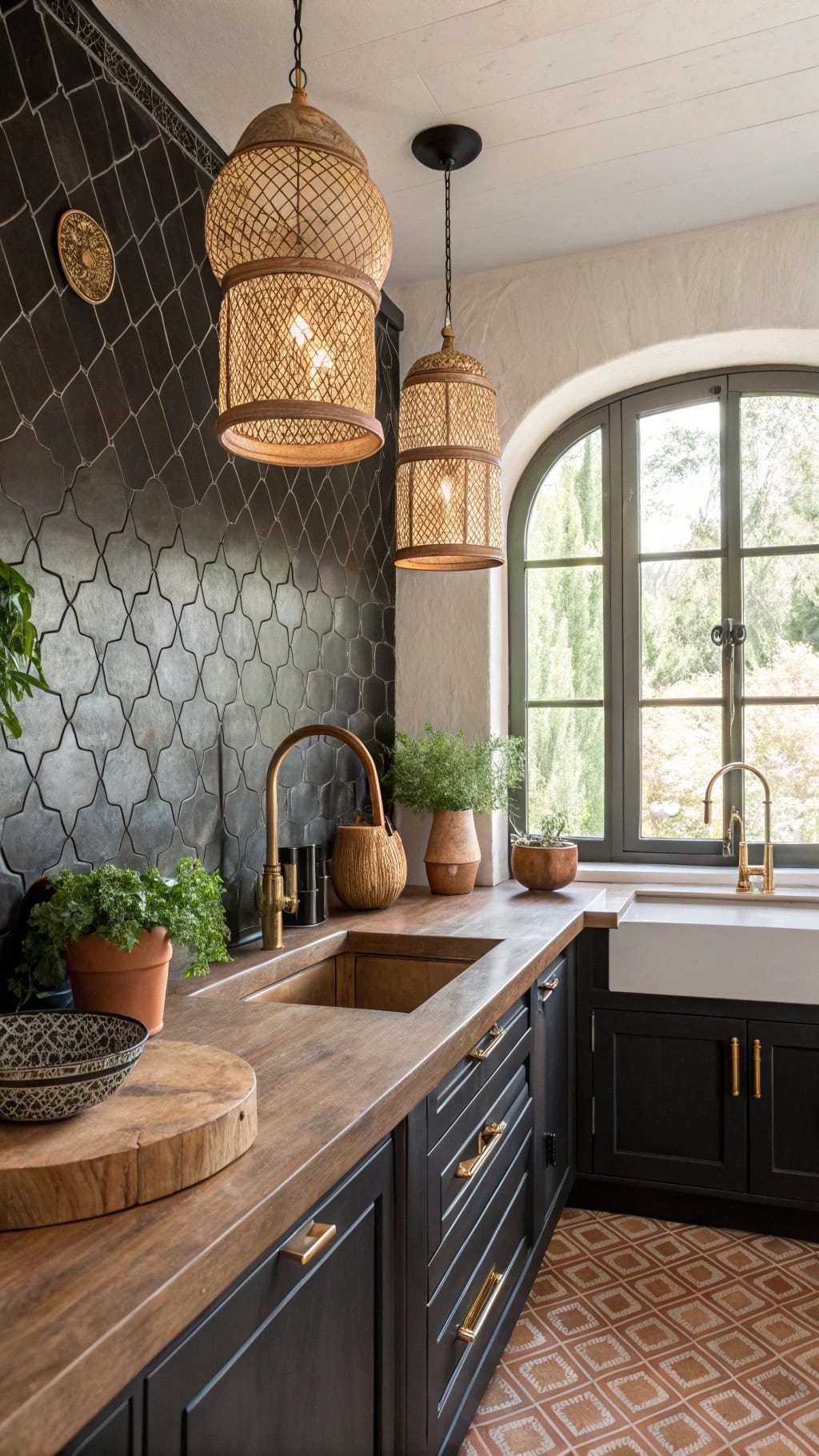 chic moroccan kitchen design