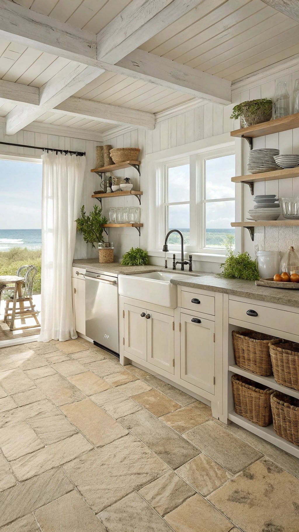 coastal beach inspired tile design