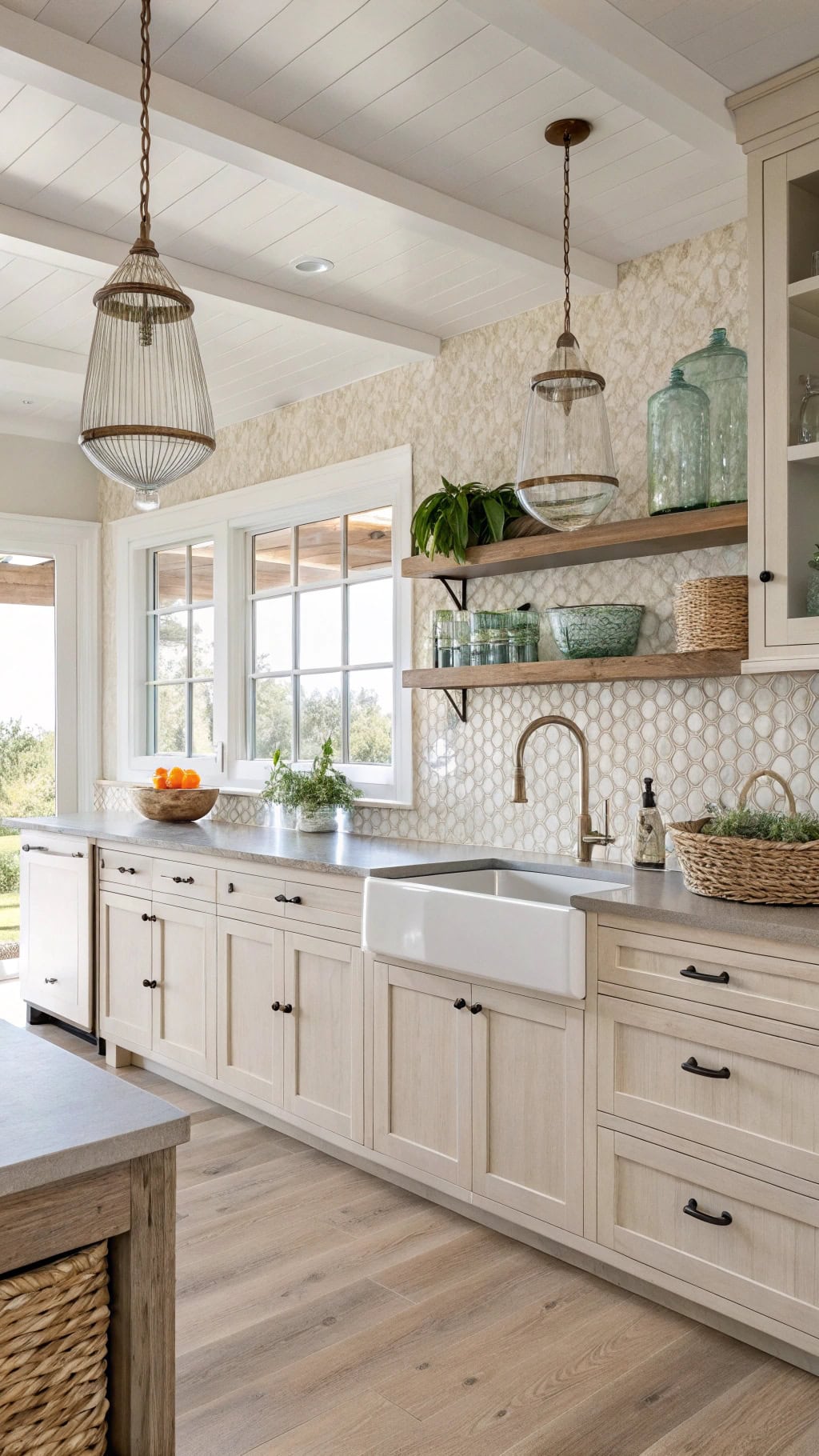 coastal chic kitchen design