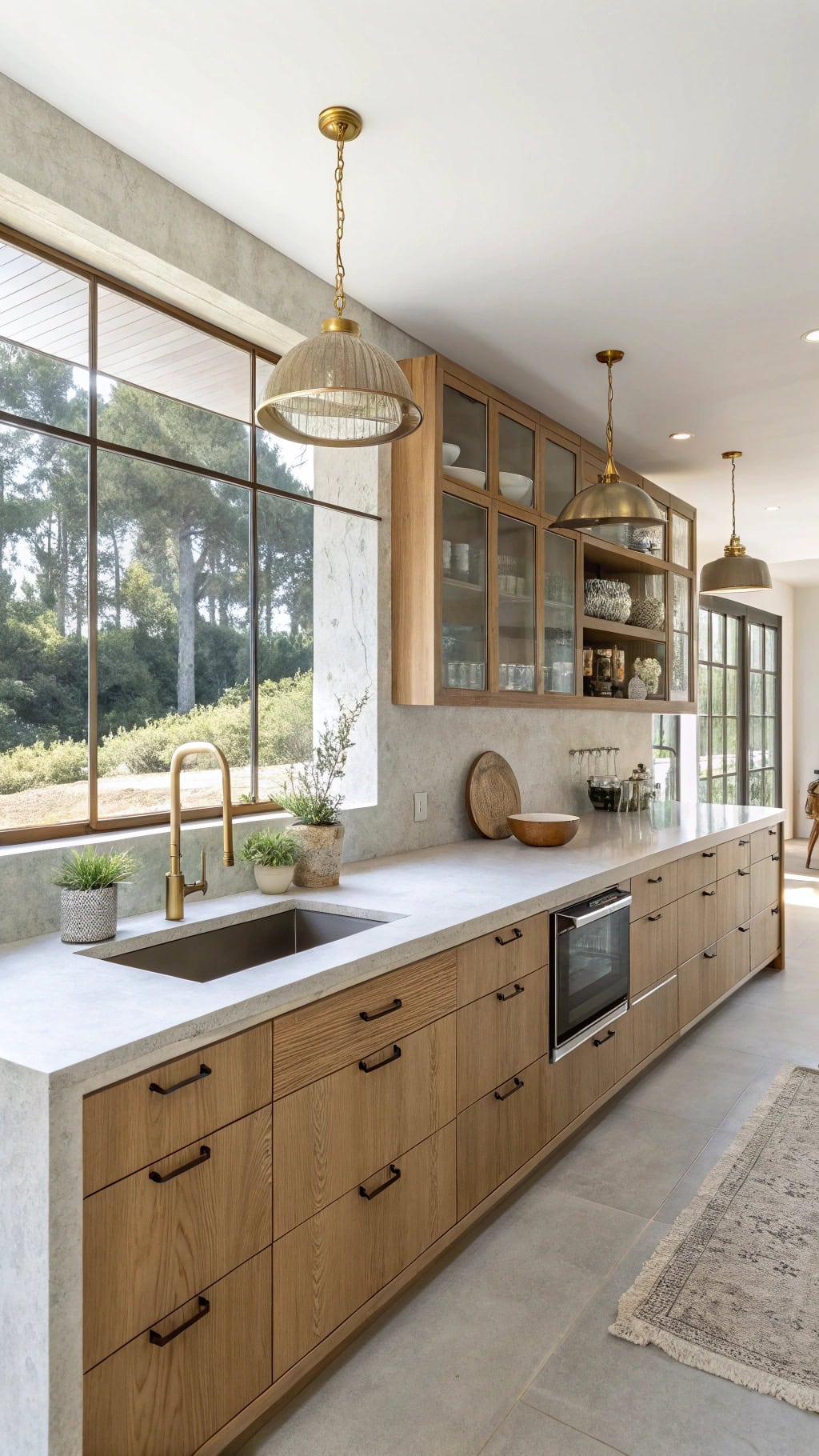coastal modern kitchen aesthetic