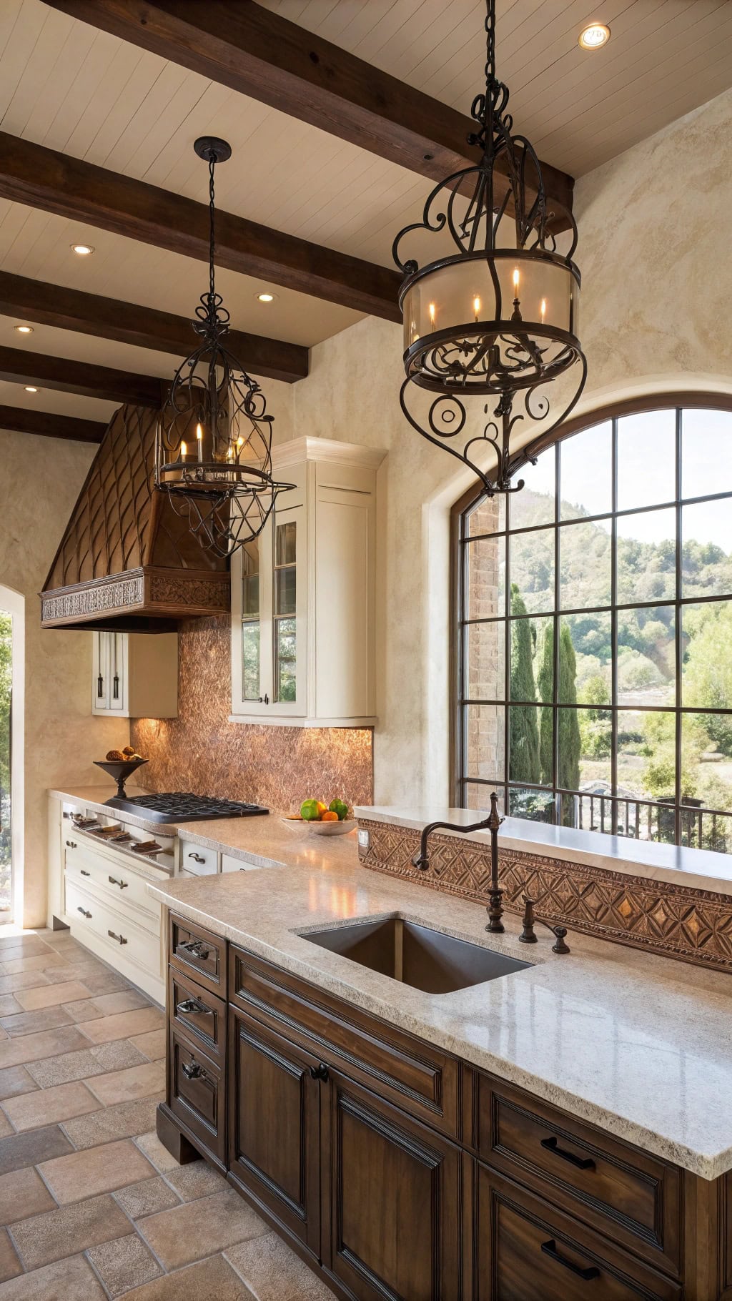 copper accents mediterranean elegance
