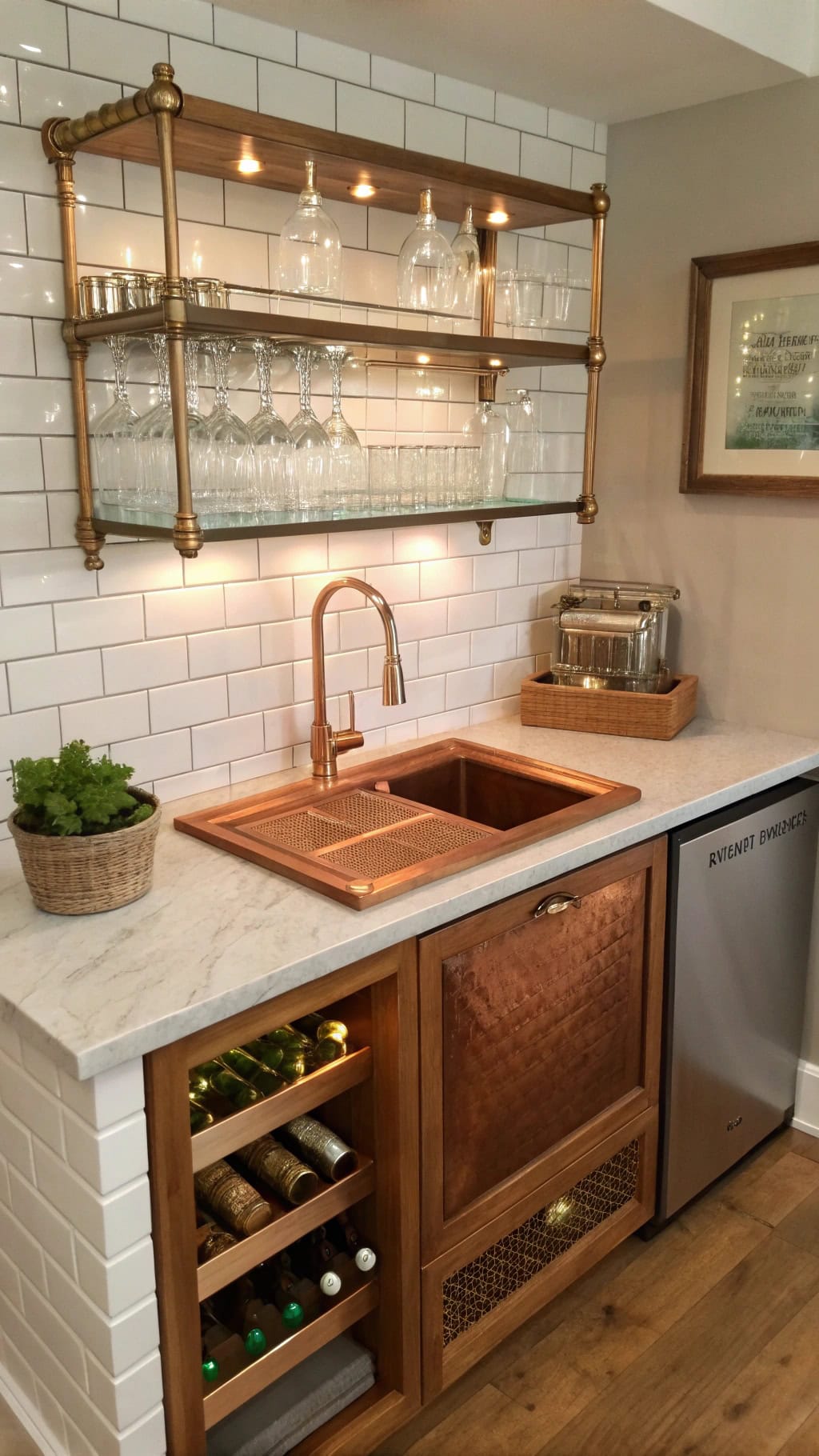 copper bar prep station