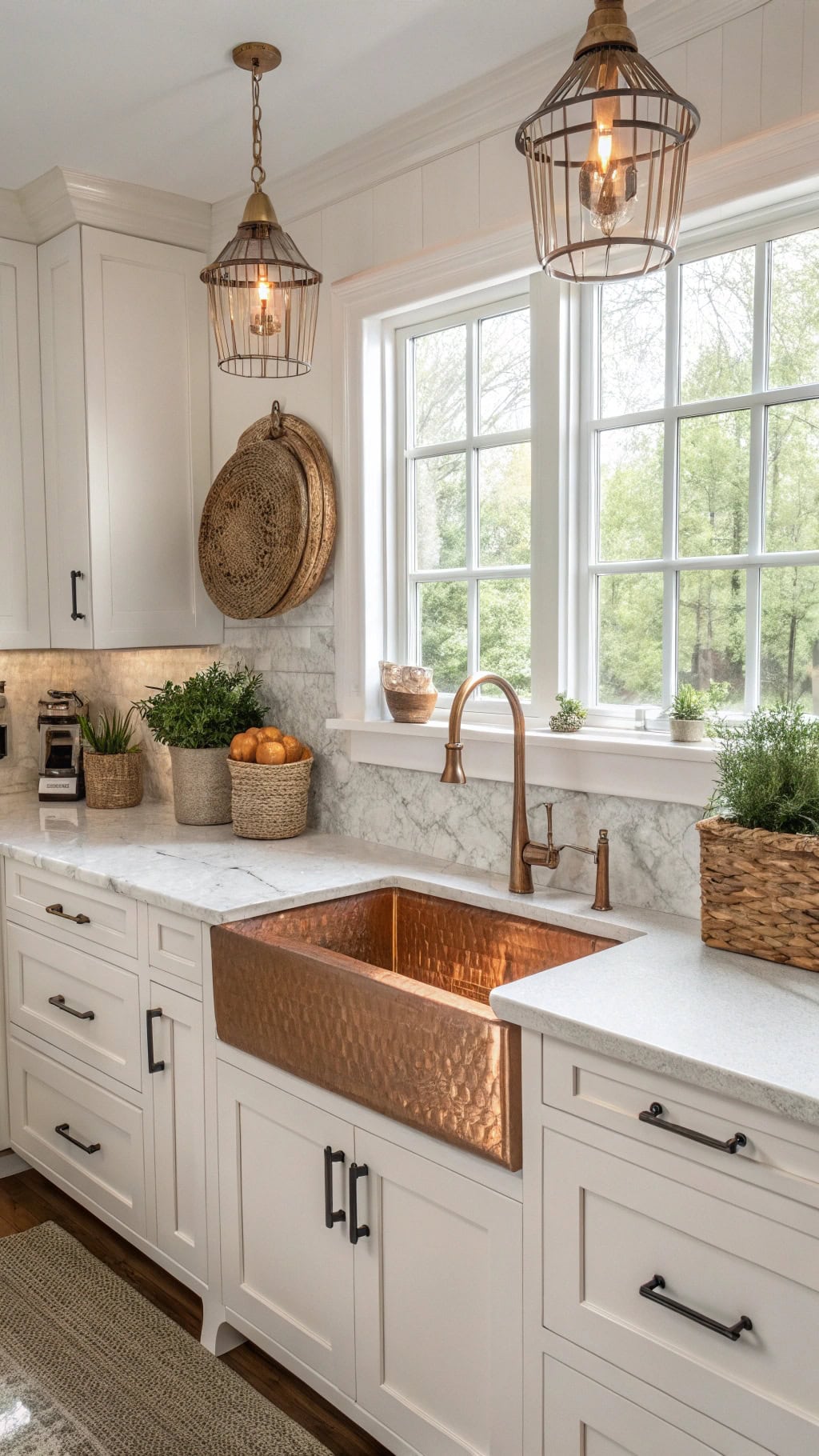 copper kitchen island design