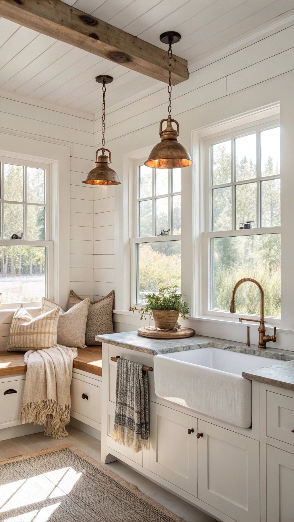 cozy cedar window bench