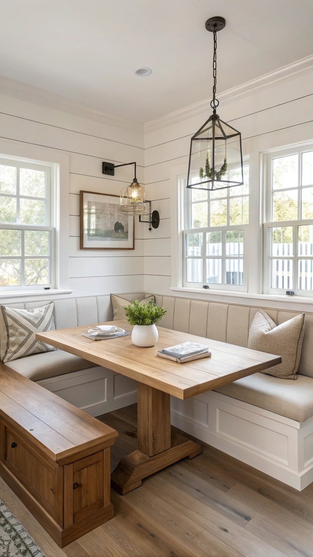 cozy elm breakfast nook