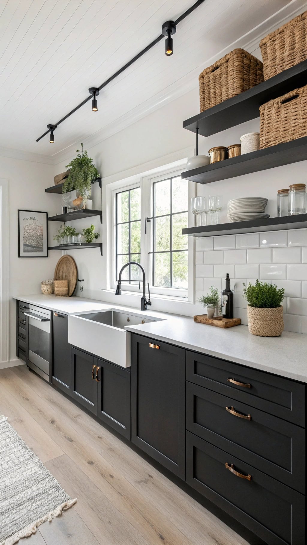 cozy nordic black accents