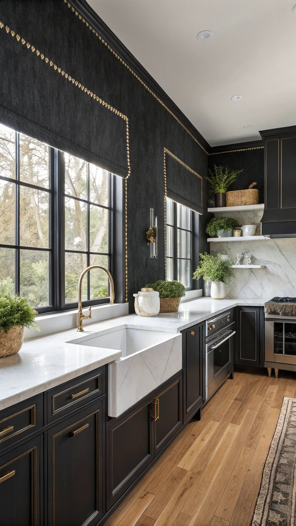 cozy speakeasy kitchen vibe