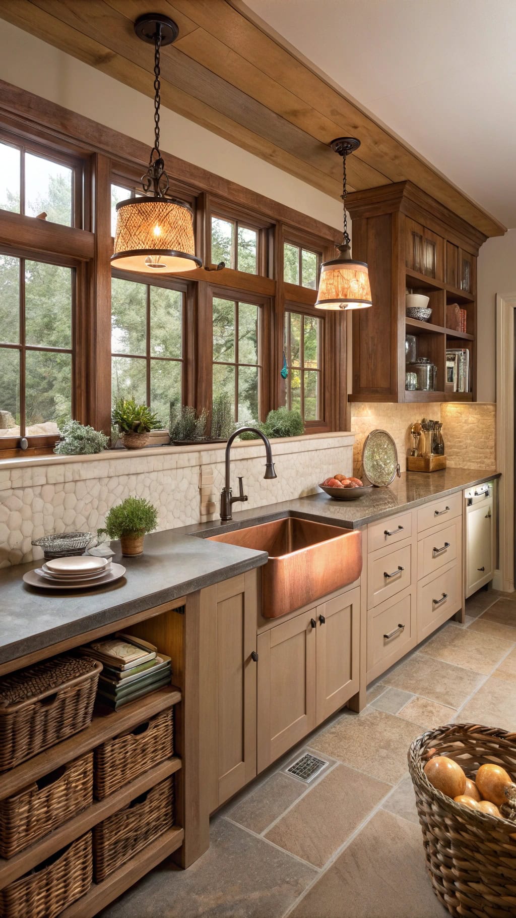 craftsman kitchen warmth and charm