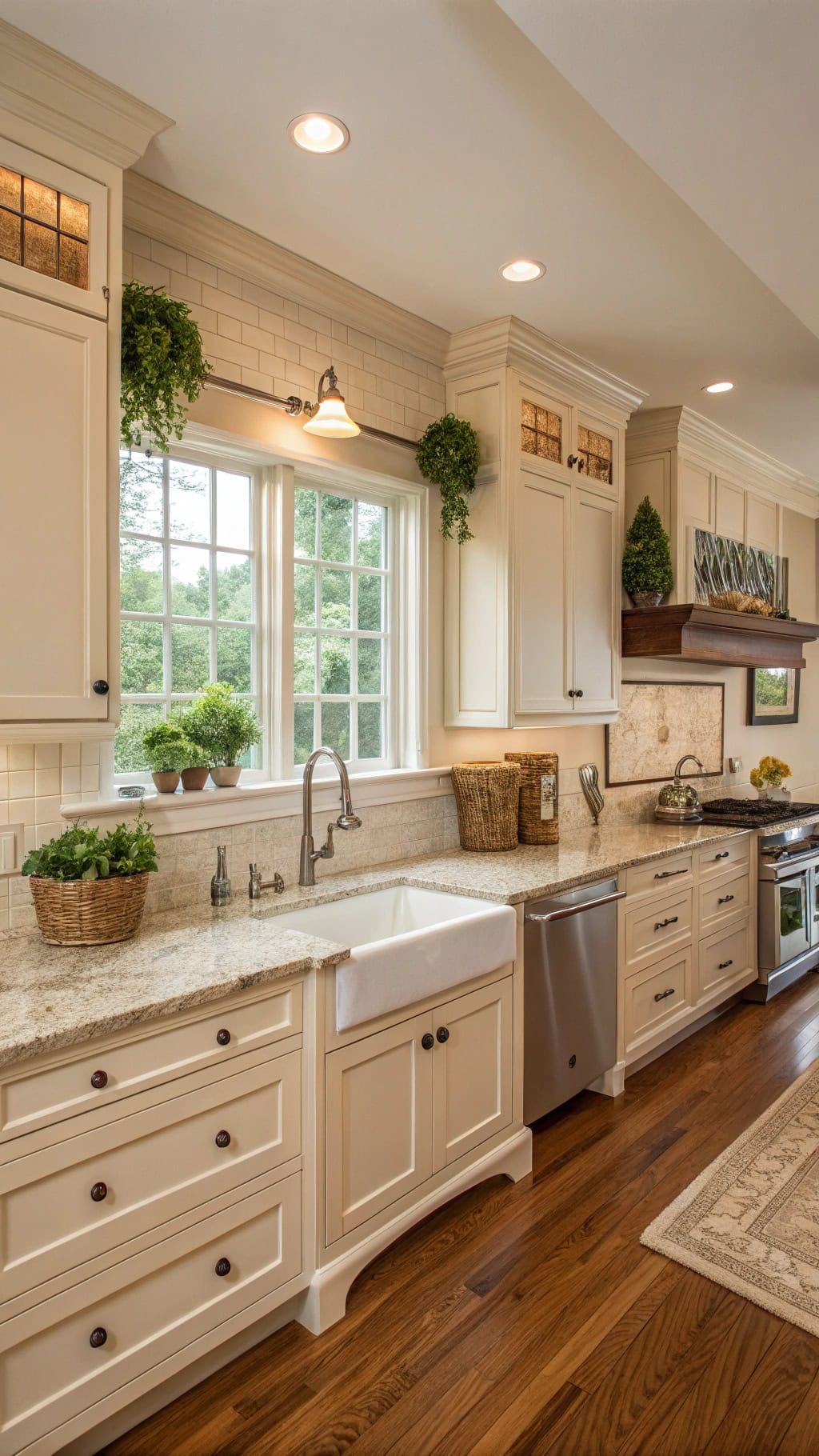 crown molding enhances elegance