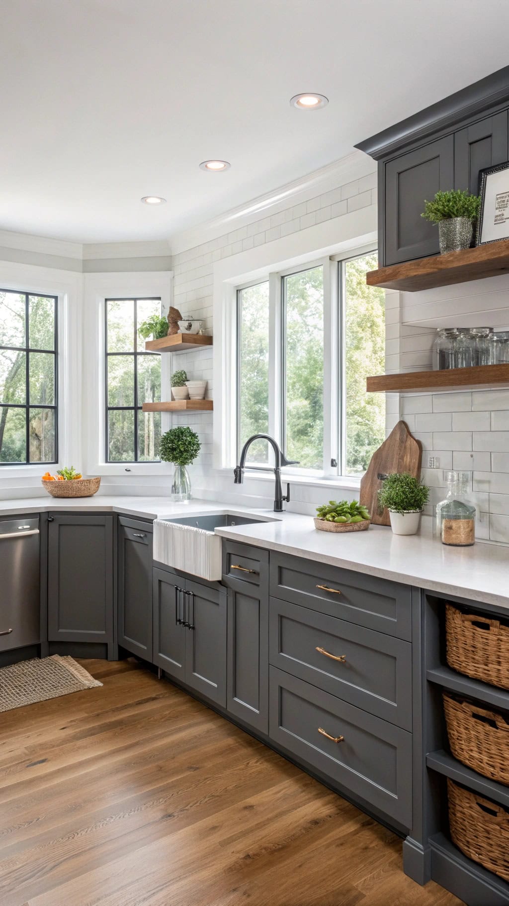 curved cabinets enhance kitchen functionality