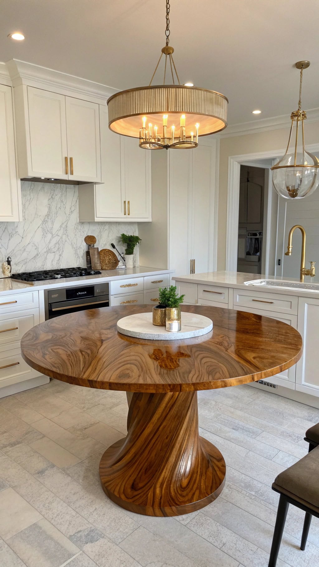 curved mango wood elegance