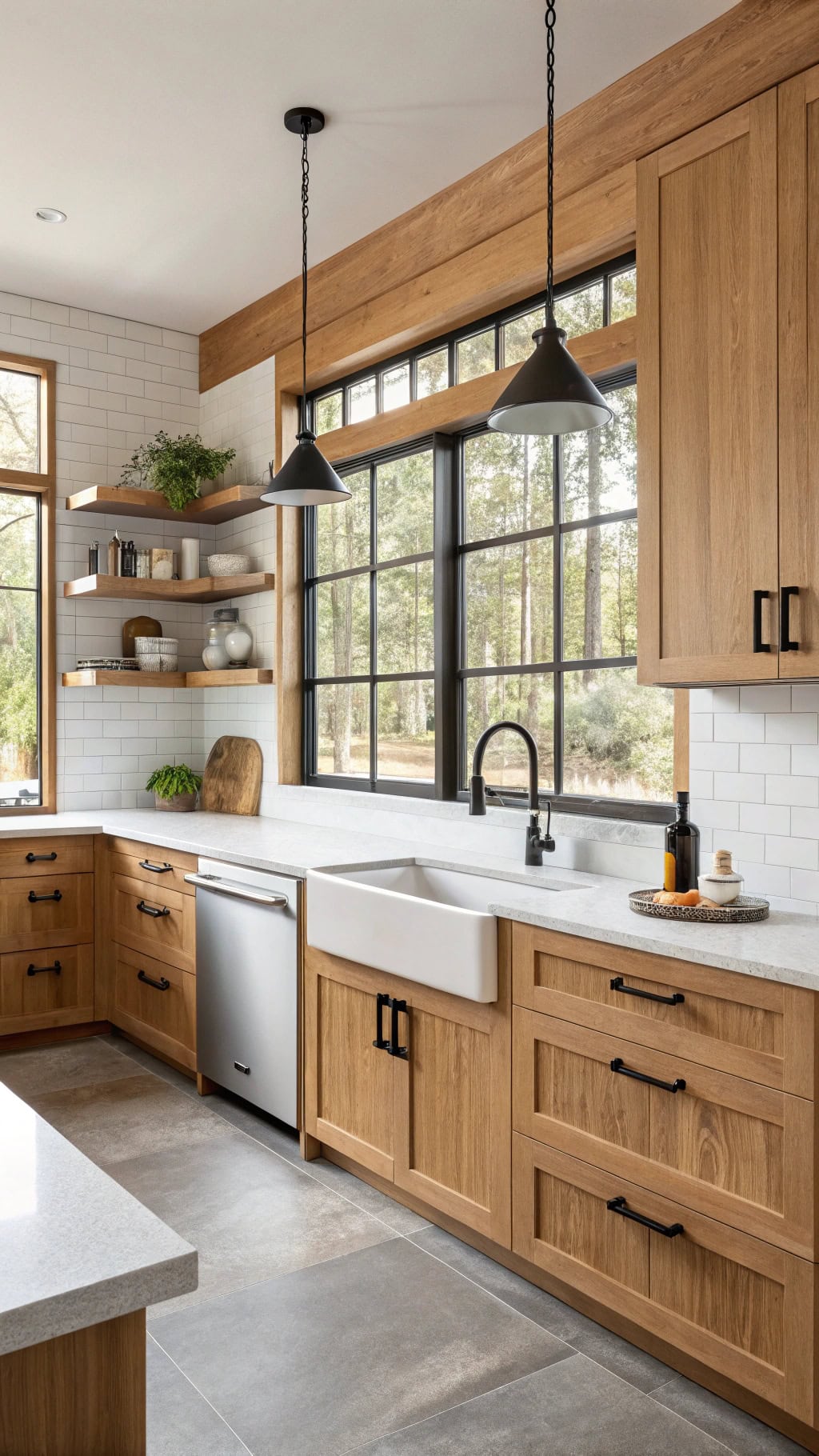 cypress wood kitchen retreat