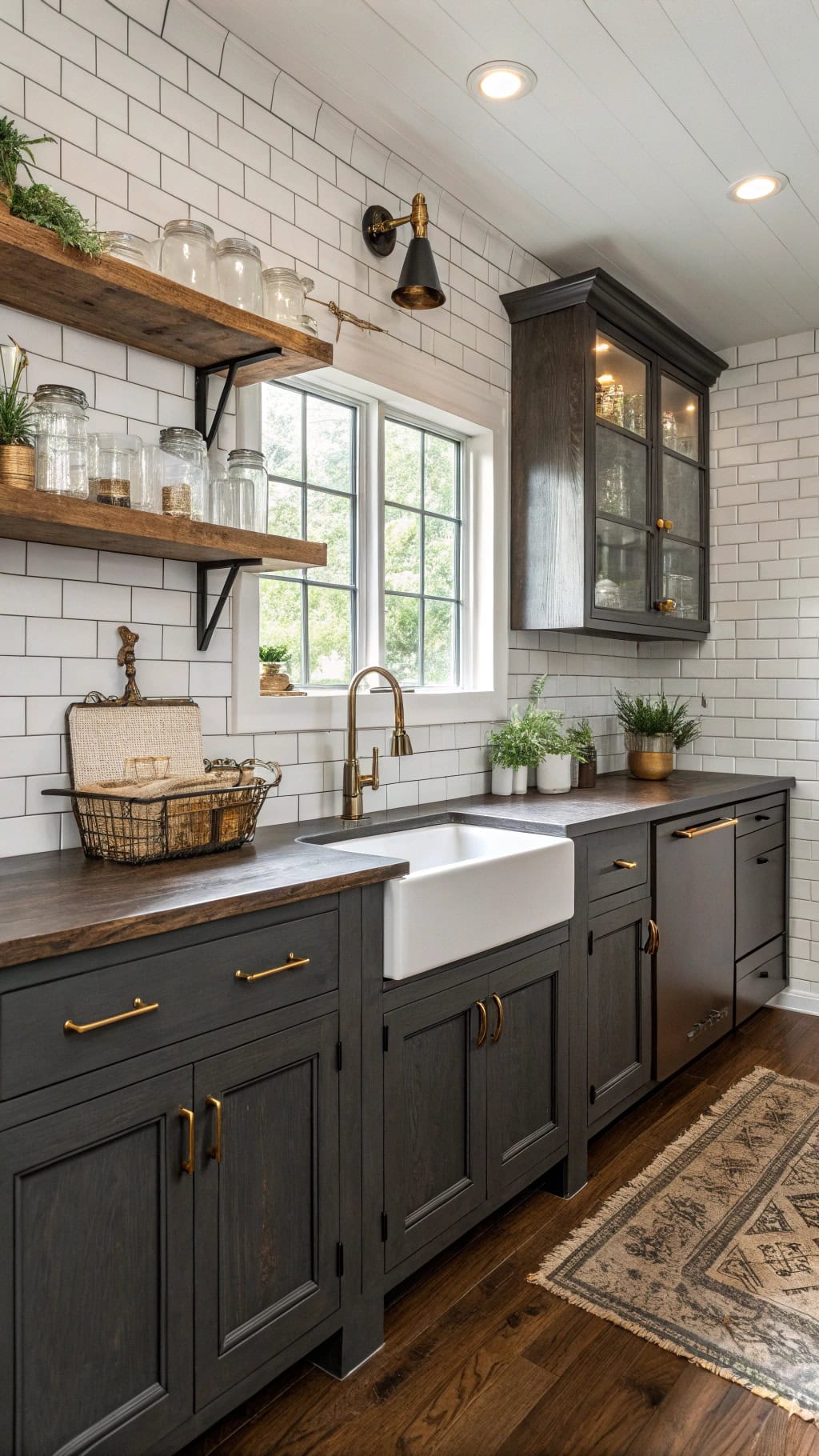 distressed charcoal farmhouse charm