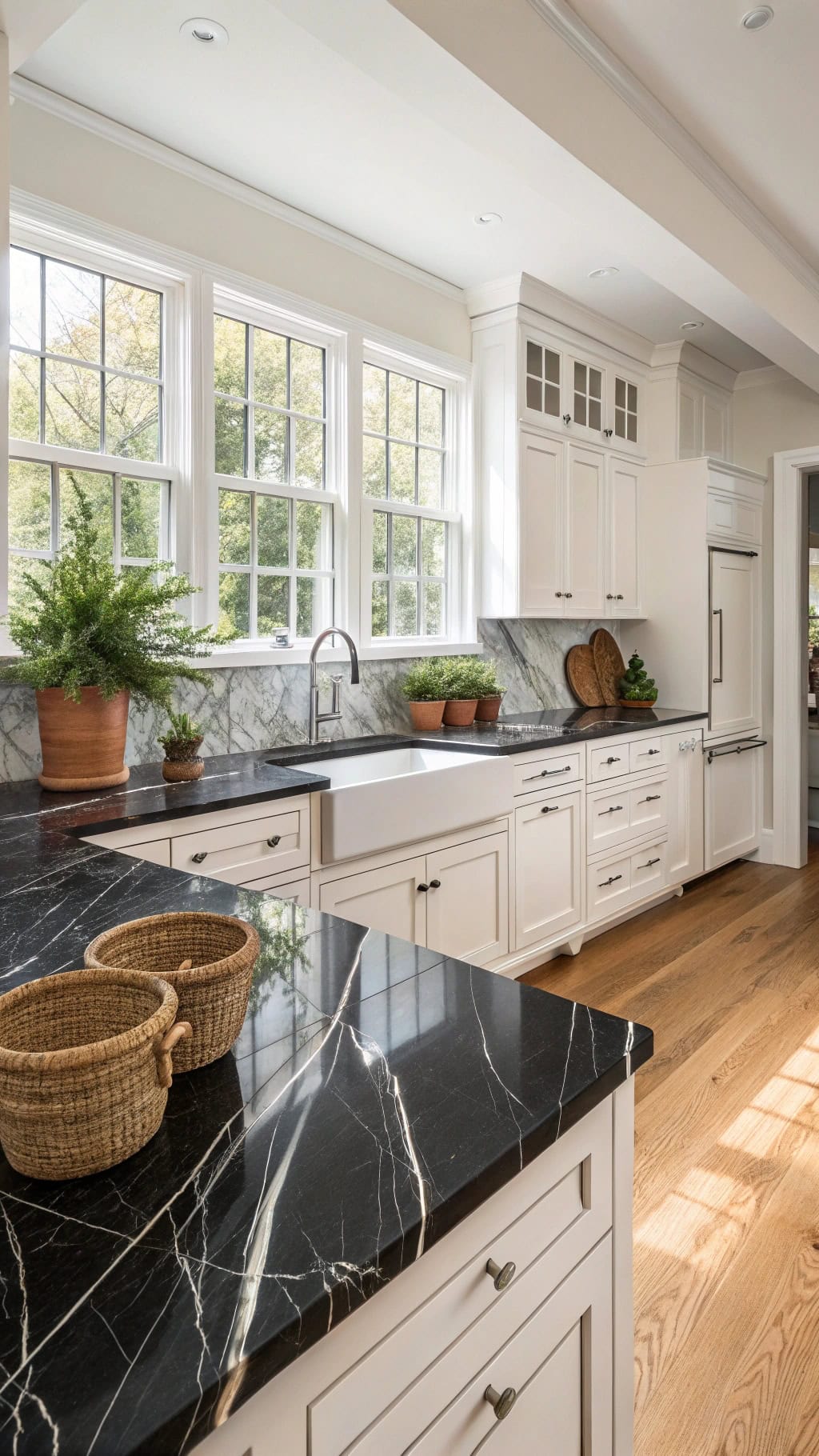 dramatic black marble elegance