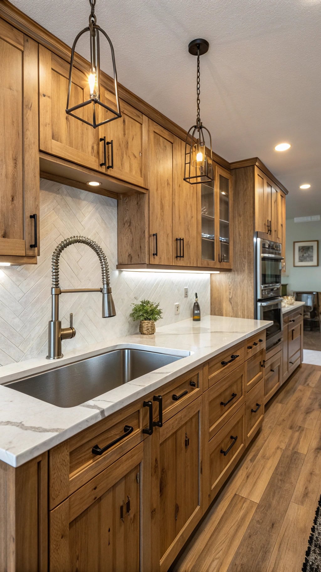 durable beautiful hickory cabinets