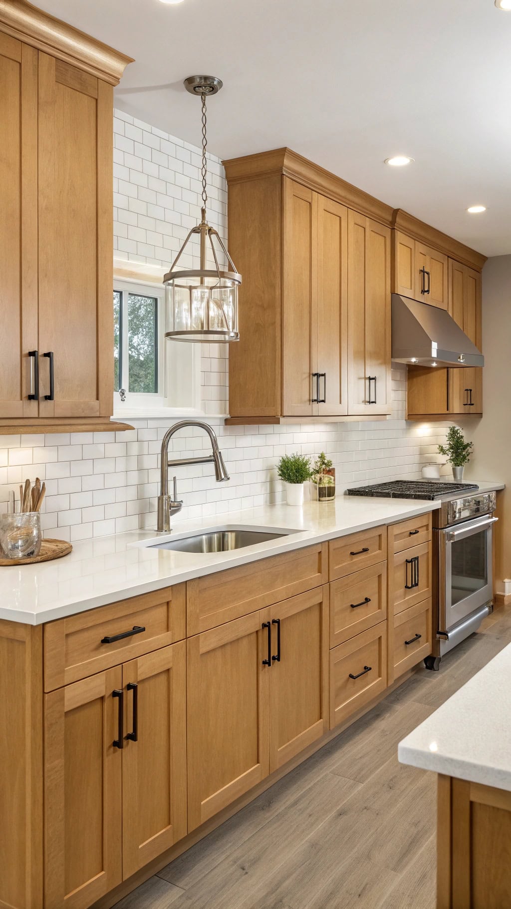 durable maple cabinets shine