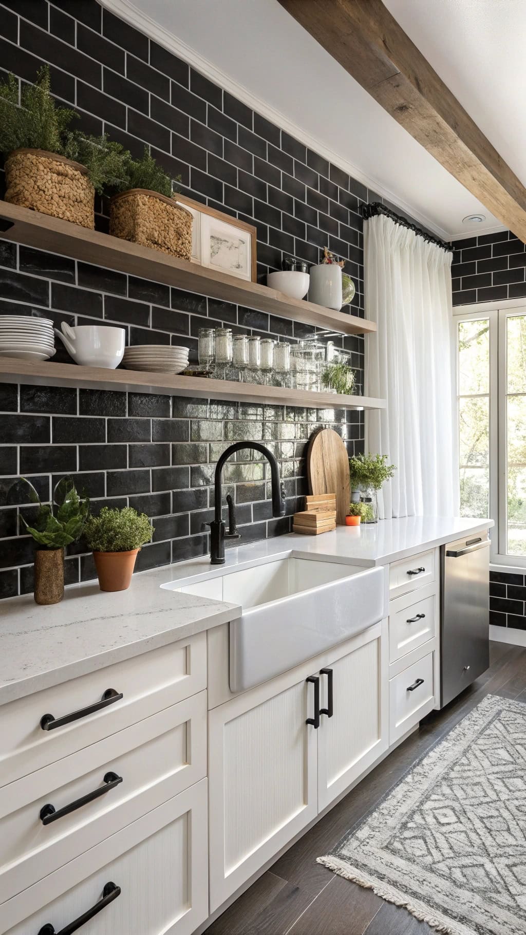 edgy black brick designs