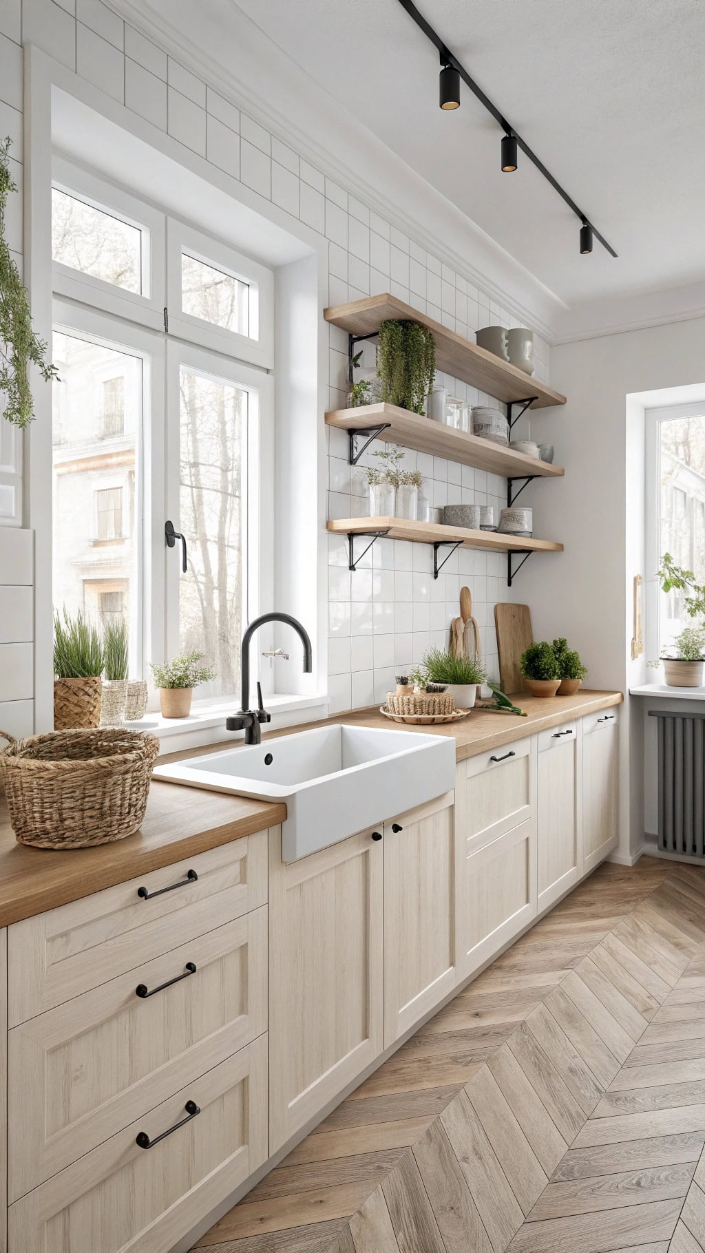 effortless scandinavian white accents