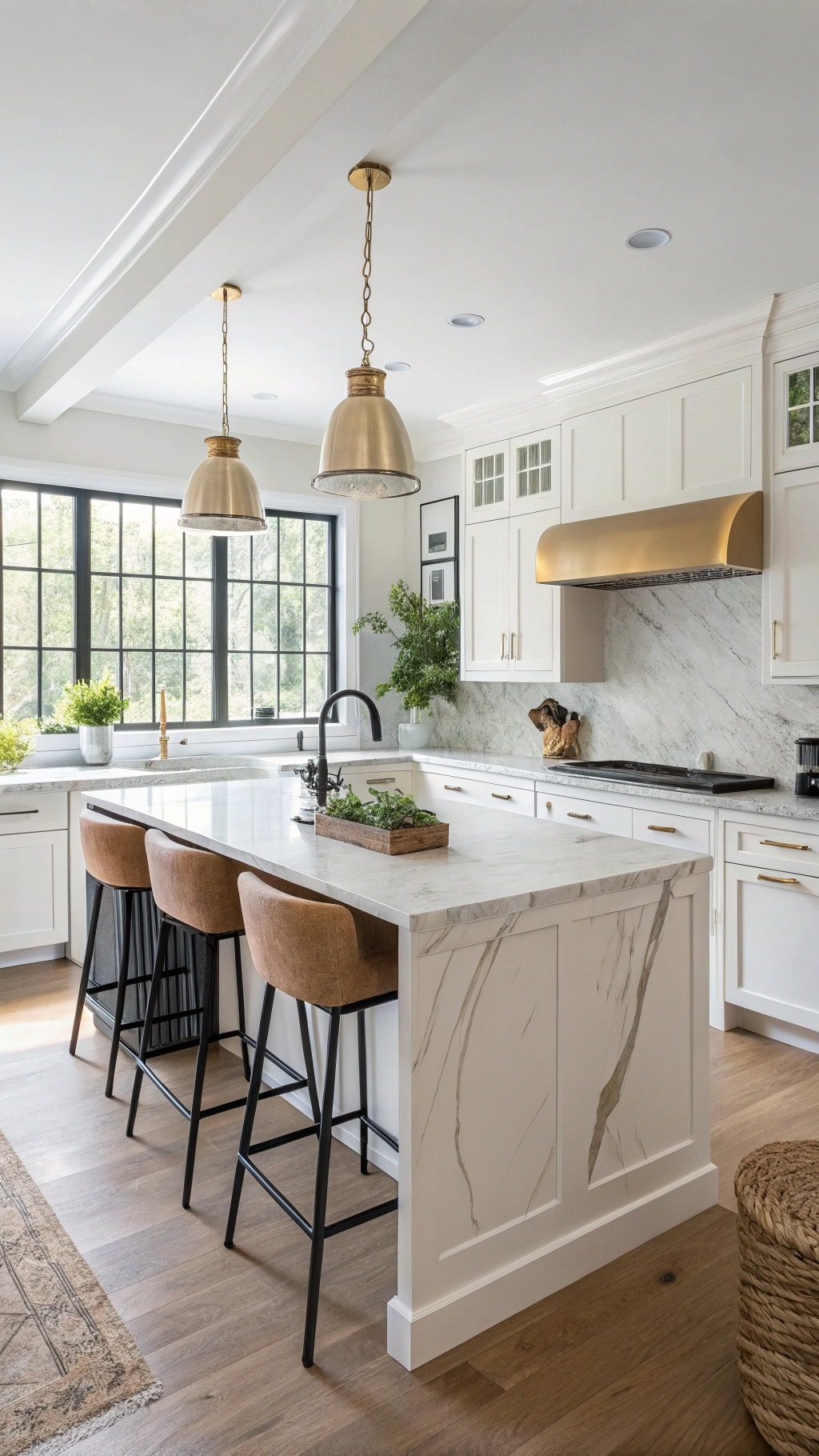 elegant beige marble islands