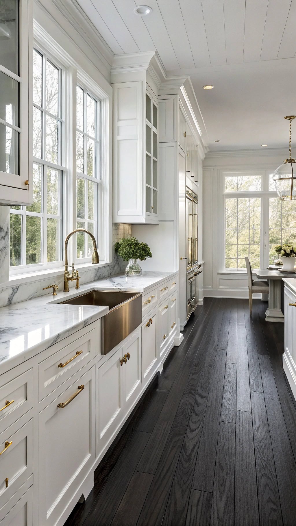 elegant black ash kitchen