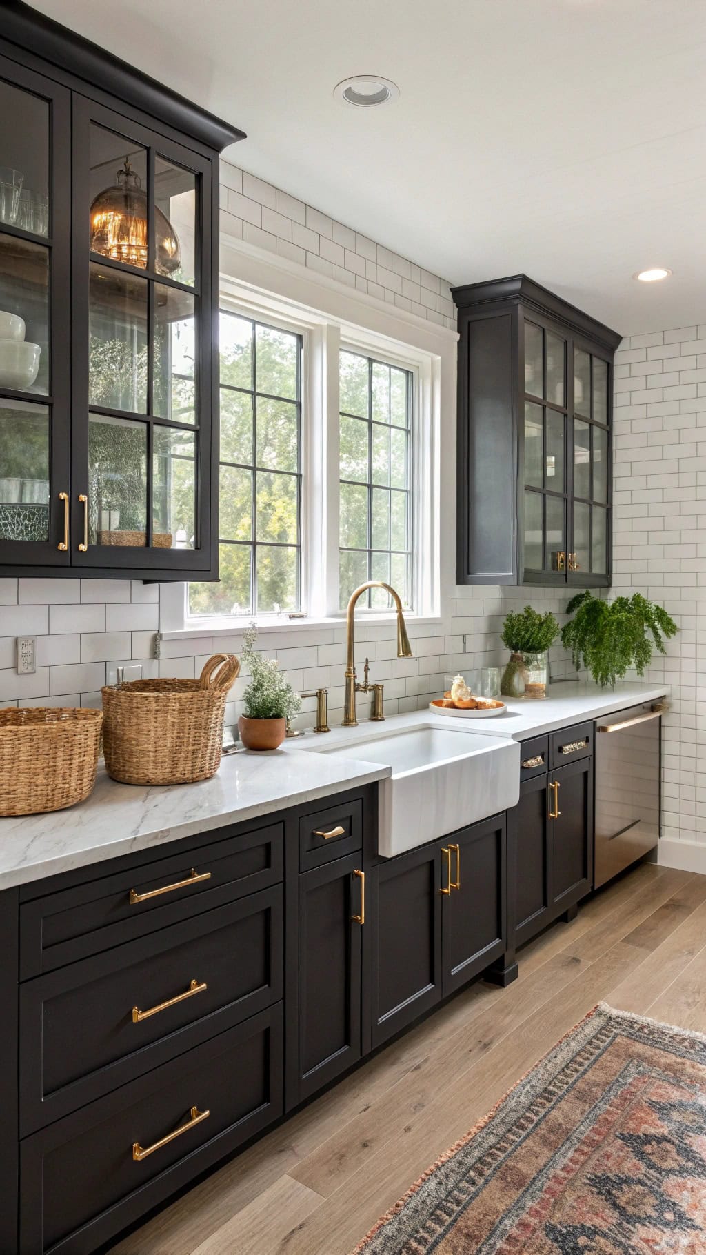 elegant black cabinet doors