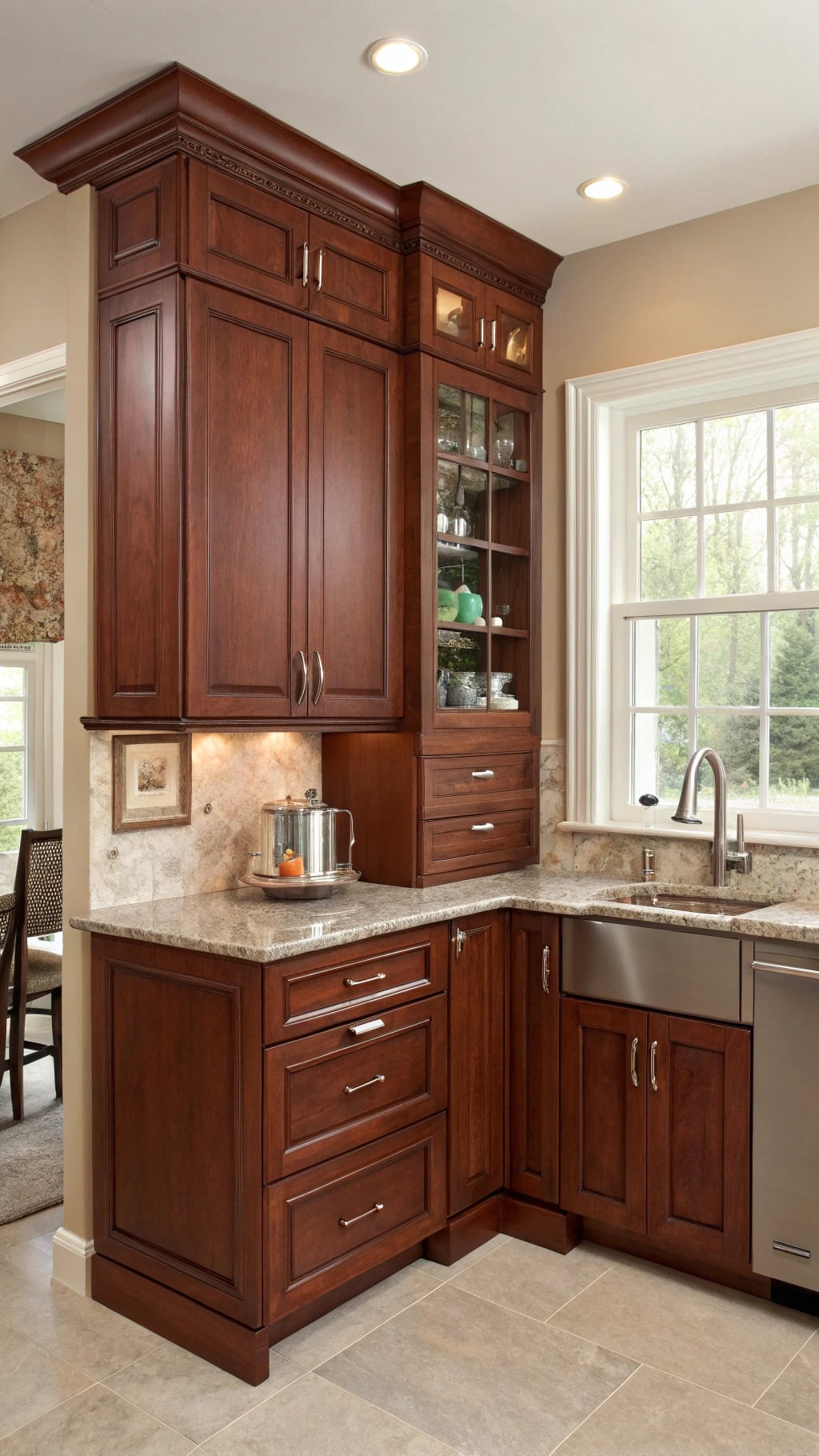 elegant corner storage solution