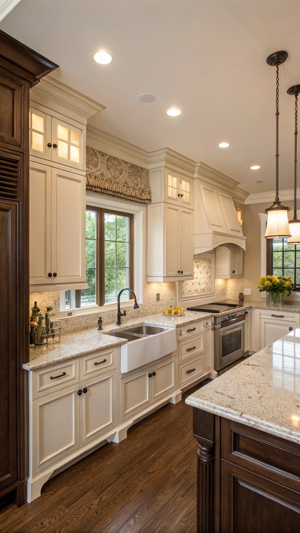 elegant stained oak molding