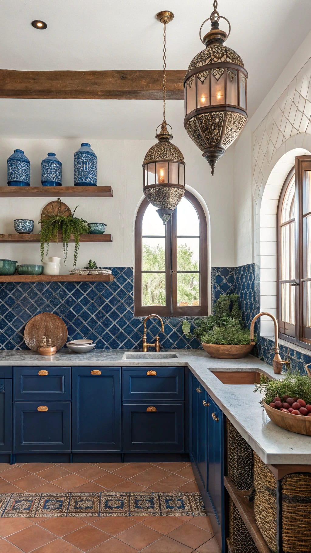 exotic moroccan kitchen ambiance