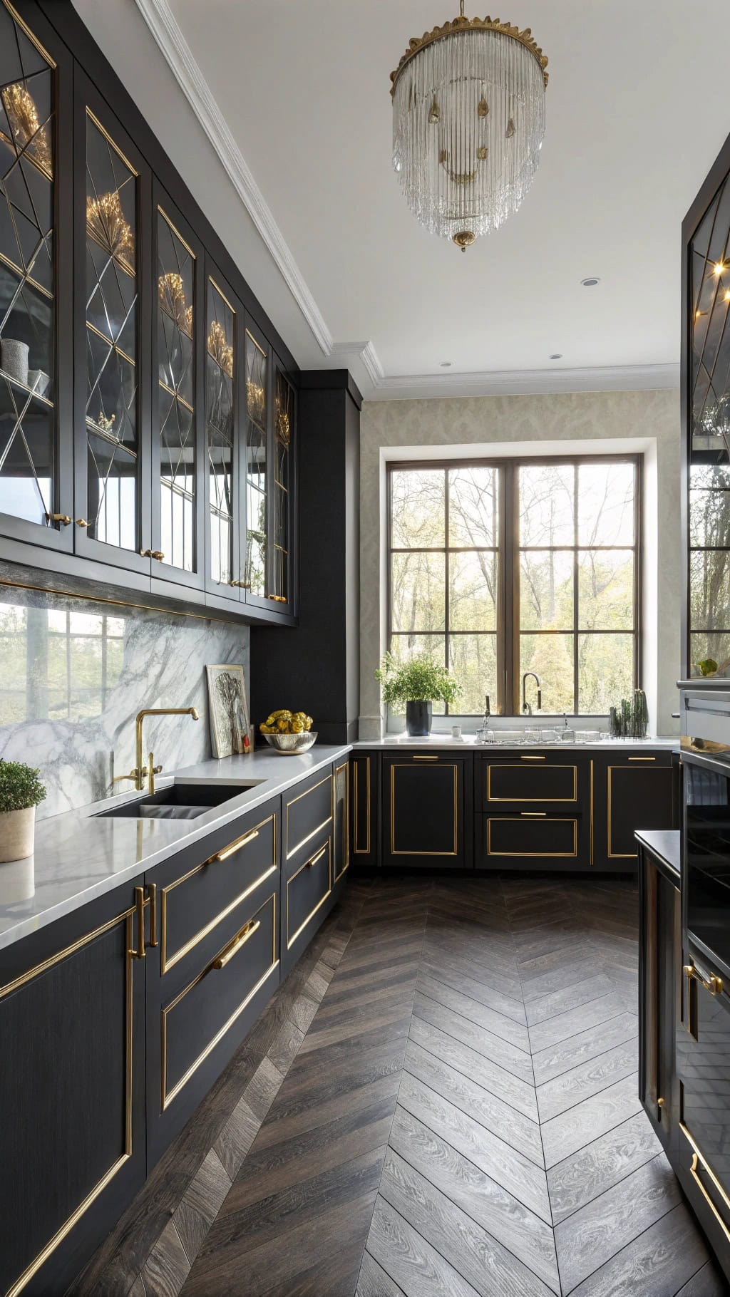 gatsby inspired luxurious kitchen design