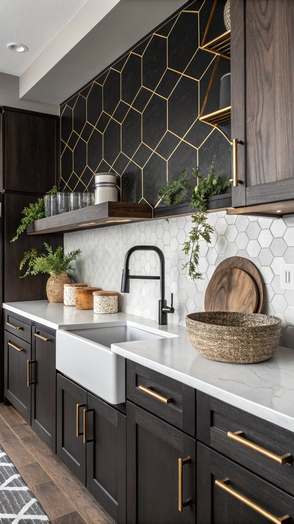 geometric backsplash design inspiration