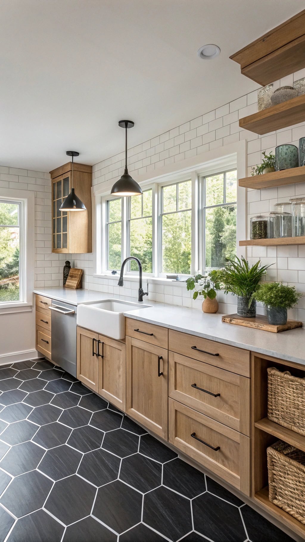 geometric black tile elegance