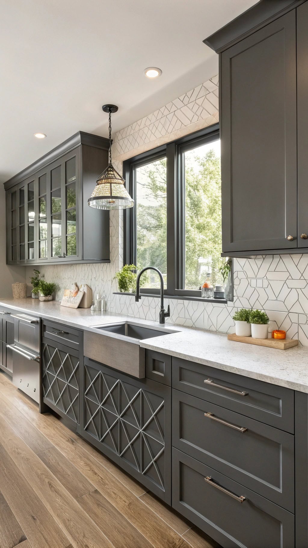geometric cabinet door designs