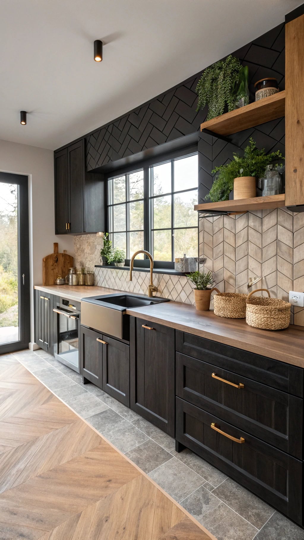 geometric kitchen design elements