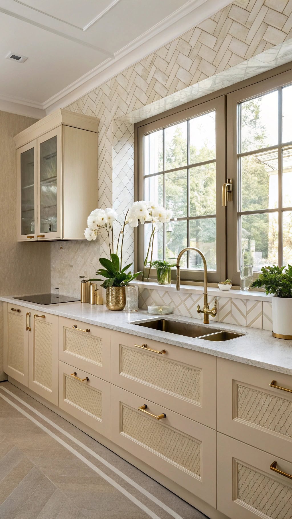 glamorous art deco kitchen