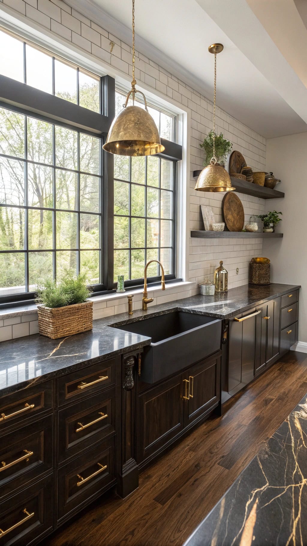 gold veining luxurious contrast