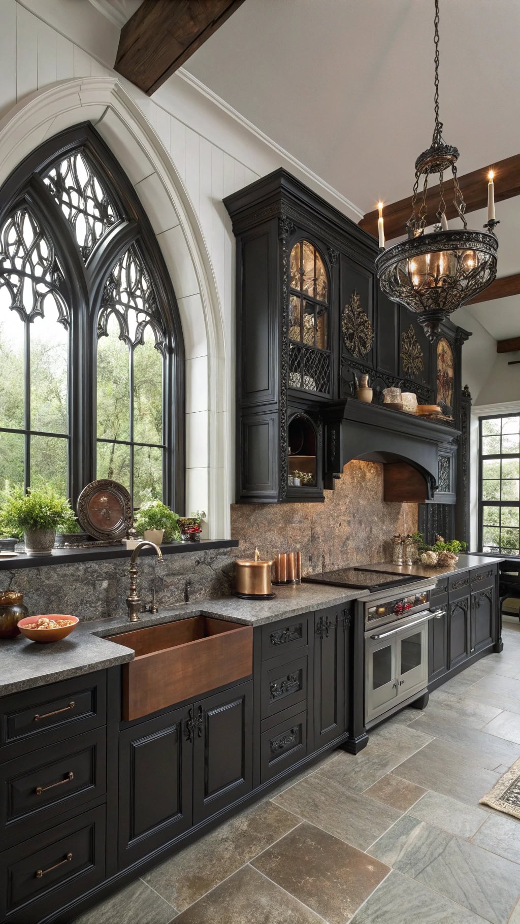 gothic elegance in kitchens