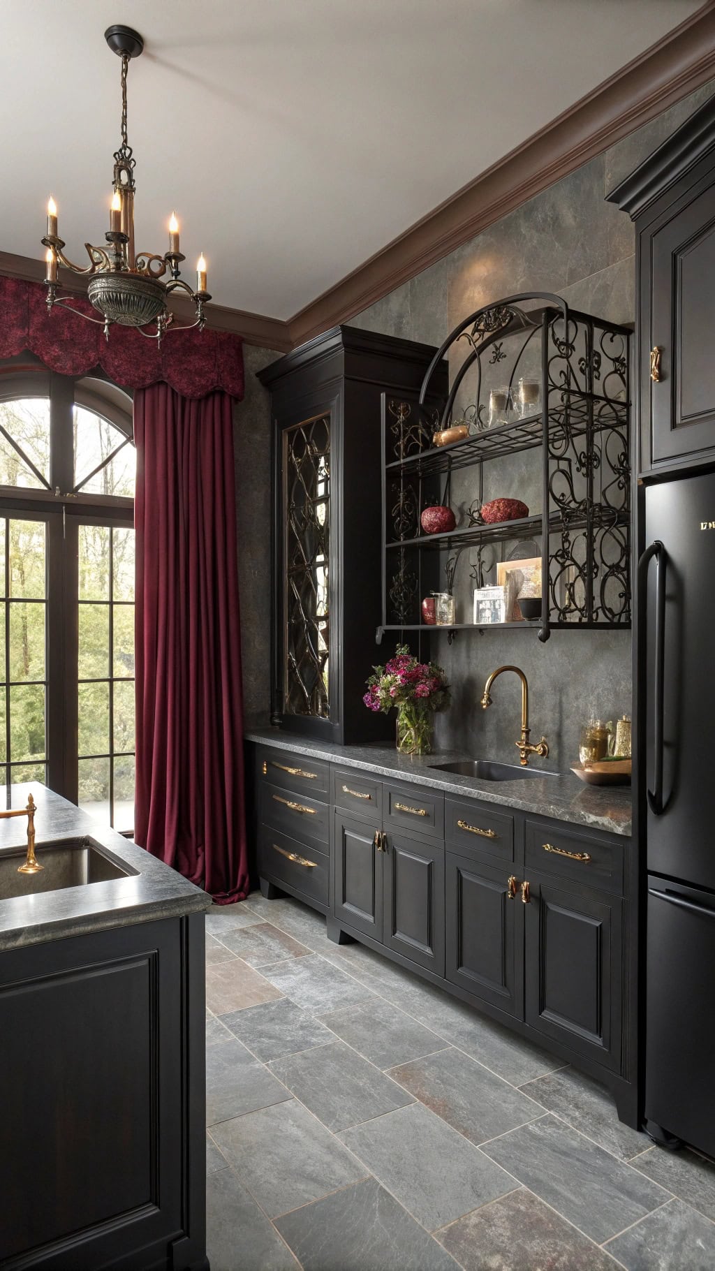gothic kitchen dark elegance