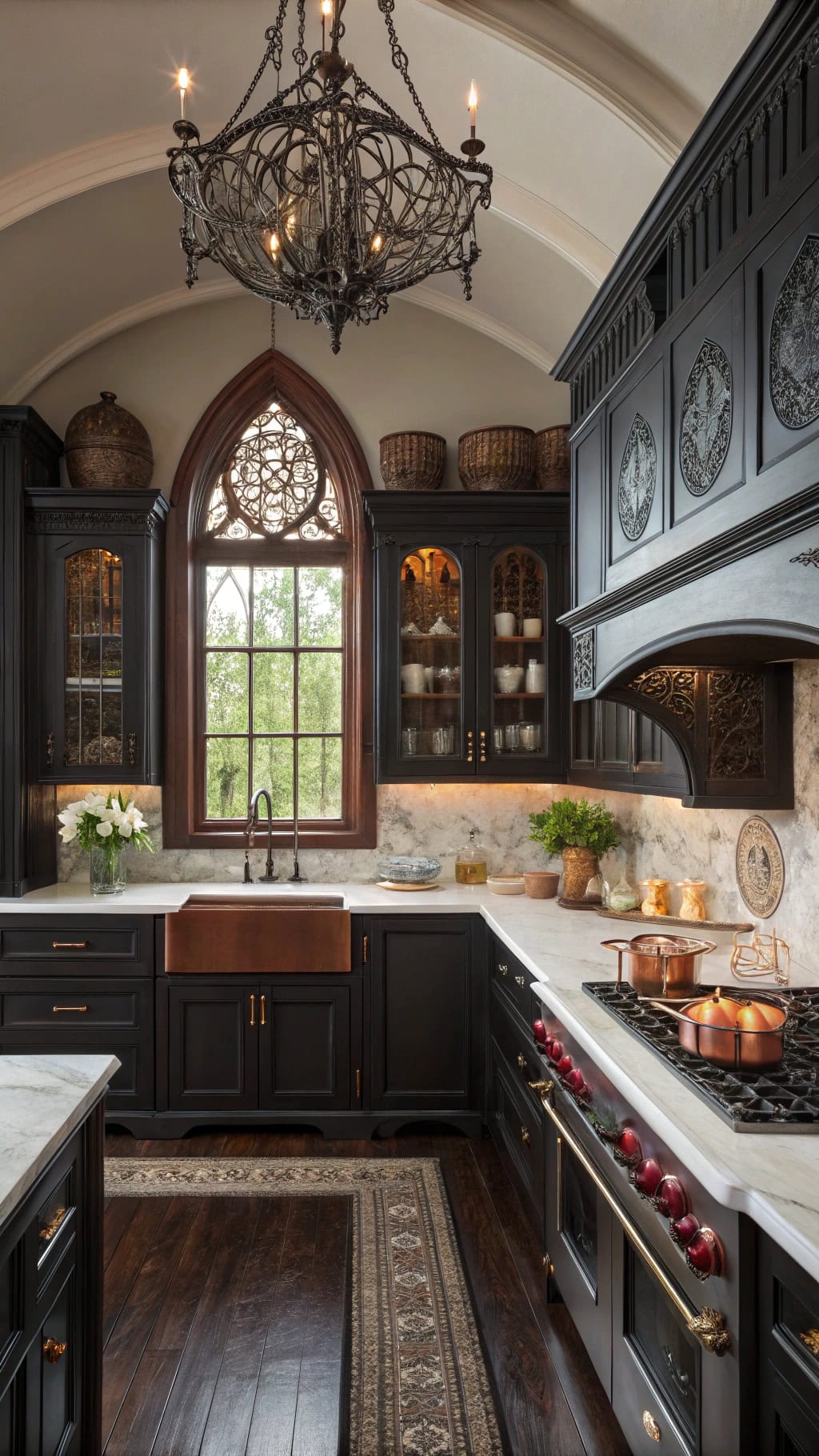 gothic romance kitchen design
