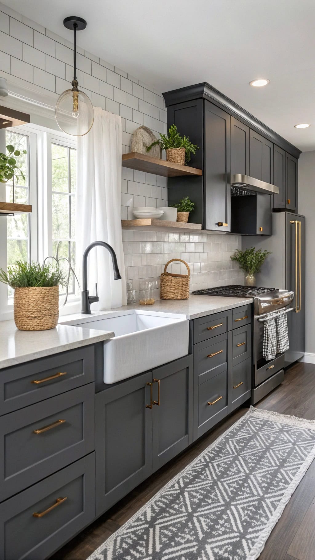 graphite kitchen island design