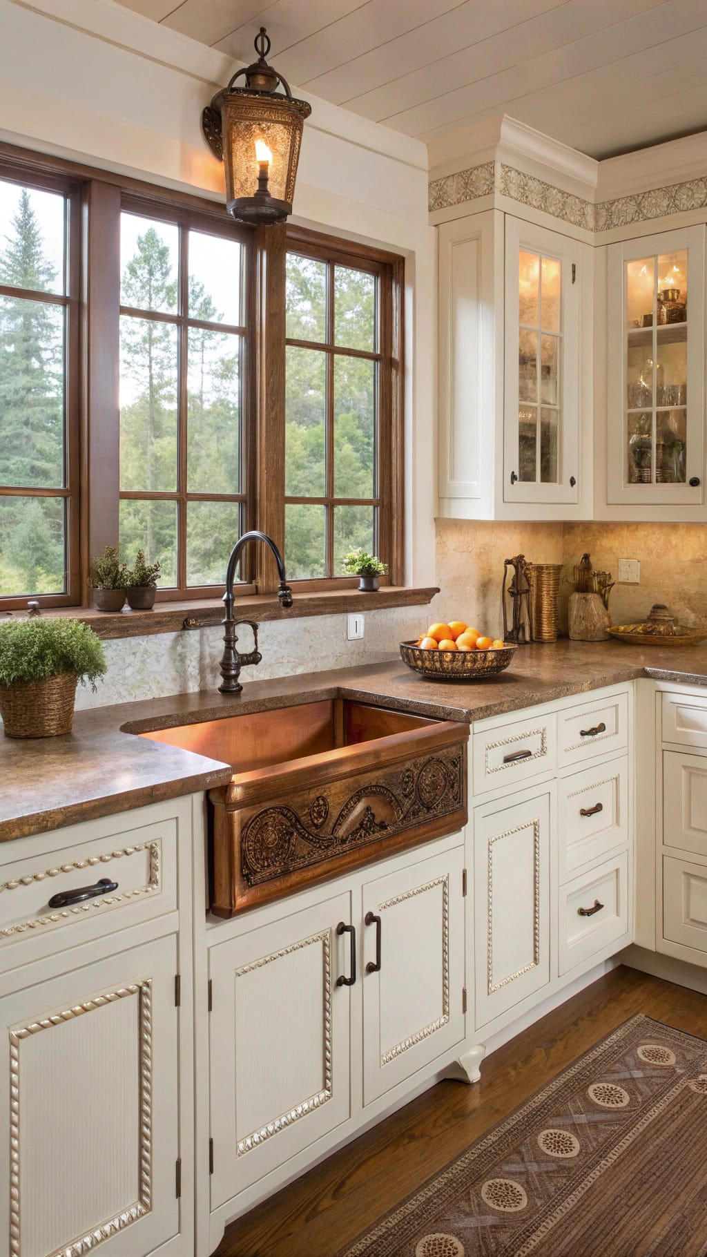 handcrafted copper kitchen accents